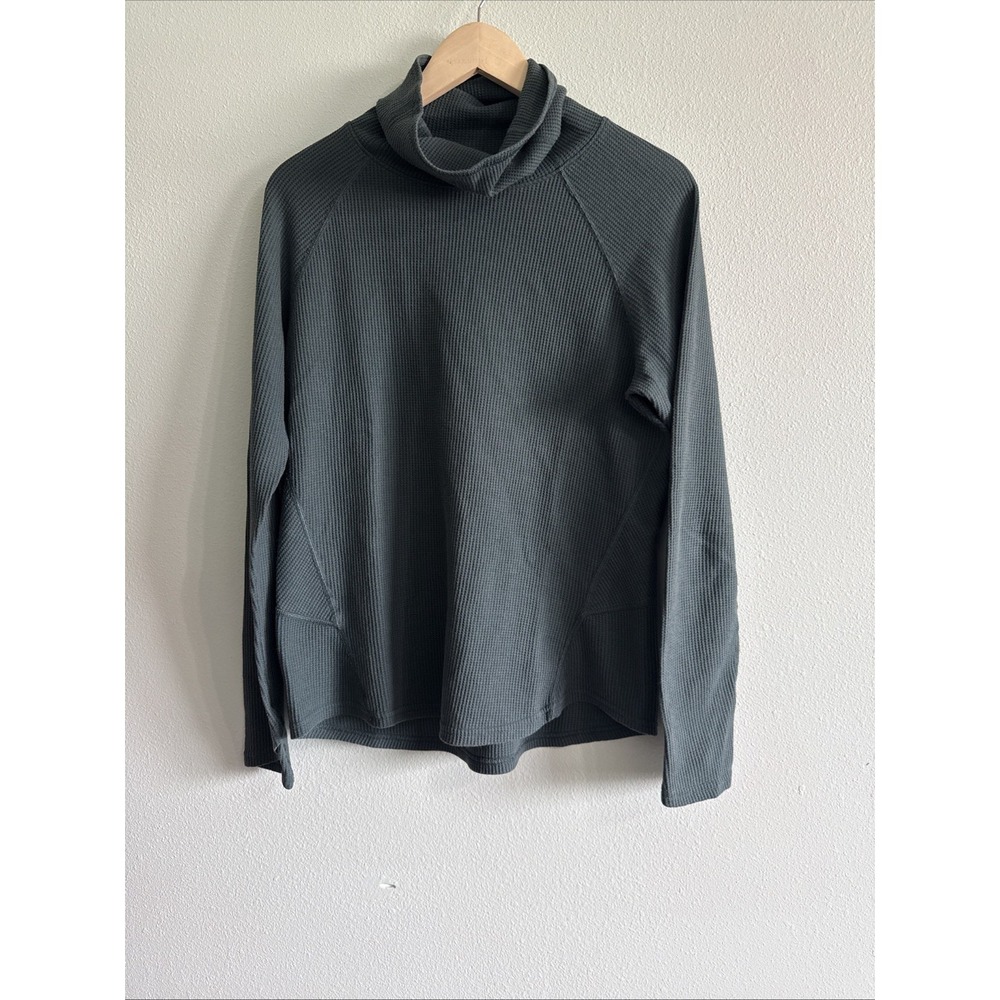 Kuhl Petra Turtleneck Evergreen Thermal Pullover Top Cotton‎ Women Medium